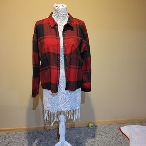 Hippie Rose plaid flannel shirt
